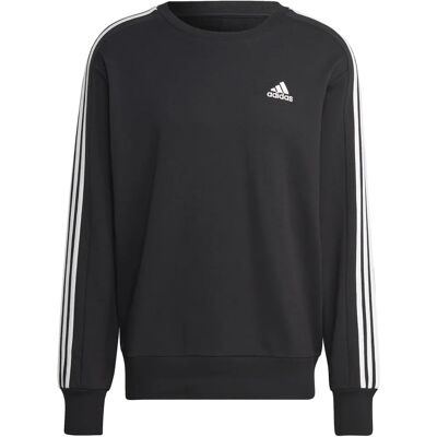 Adidas Essentials French Terry 3 Stripes Sweatshirt - schwarz (IC9317) Adidas Essentials French Terry 3 Stripes Sweatshirt - schwarz (IC9317)