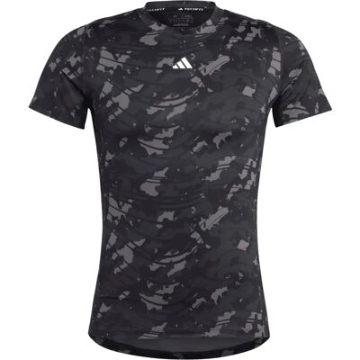 adidas Techfit Allover Print Training T-Shirt - Svart - T-shirt adidas Techfit Allover Print Training T-Shirt - Svart - T-shirt