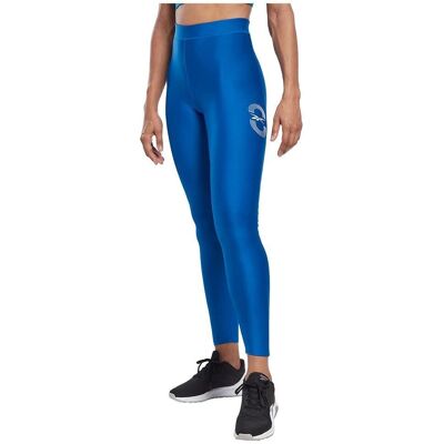 Reebok Running Vector Leggings - Blå - Dams - Leggings Reebok Running Vector Leggings - Blå - Dams - Leggings