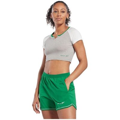 Reebok Identity Crop T-shirt - Grey - Women Reebok Identity Crop T-shirt - Grey - Women