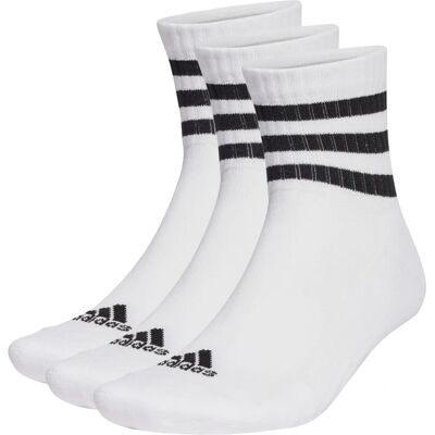 adidas 3-Stripes Gepolsterde Sportsokken - Wit - Laag adidas 3-Stripes Gepolsterde Sportsokken - Wit - Laag