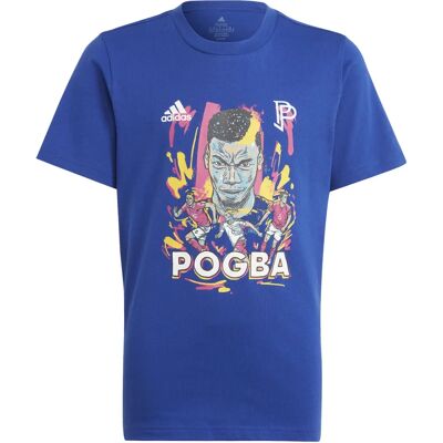 adidas Pogba Kids T-Shirt - Blauw, Grafisch, Zacht adidas Pogba Kids T-Shirt - Blauw, Grafisch, Zacht
