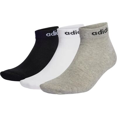 Chaussettes de sport minces adidas - Pack de 3 - Noir/Blanc/Gris Chaussettes de sport minces adidas - Pack de 3 - Noir/Blanc/Gris