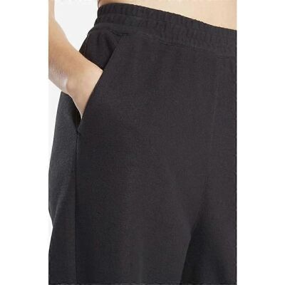 Reebok HT7838 Pantaloni de fleece cu picioare largi - Negru - Femei Reebok HT7838 Pantaloni de fleece cu picioare largi - Negru - Femei