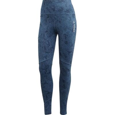 Leggings adidas Terrex Multi AOP - Blu - Donna Leggings adidas Terrex Multi AOP - Blu - Donna