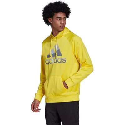 adidas HK9826 Κίτρινη φούτερ με κουκούλα - Φούτερ adidas HK9826 Κίτρινη φούτερ με κουκούλα - Φούτερ