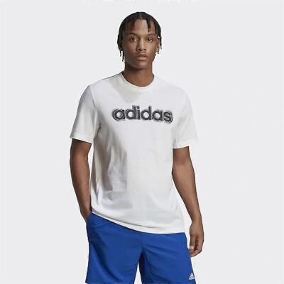 Adidas HN8534 Vit Kortärmad T-Shirt för Män Adidas HN8534 Vit Kortärmad T-Shirt för Män