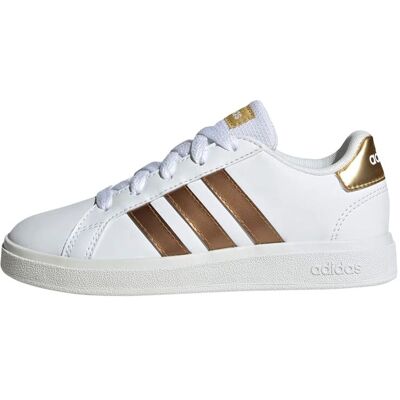 adidas Kids Grand Court Shoes - Recycled Material - White - Kids Shoes adidas Kids Grand Court Shoes - Recycled Material - White - Kids Shoes