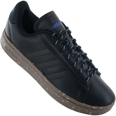 adidas Grand Court Alpha Lederen Zwart - Schoenen adidas Grand Court Alpha Lederen Zwart - Schoenen