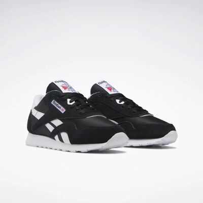 Reebok CL NYLON Schwarze Low Cut Turnschuhe Reebok CL NYLON Schwarze Low Cut Turnschuhe