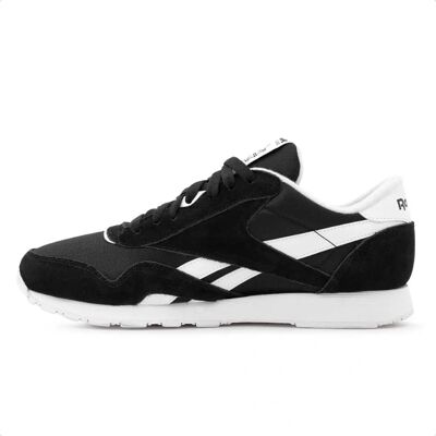 Reebok Classic Nylon Mens Black Trainers - Size Uk 4.5 Reebok Classic Nylon Mens Black Trainers - Size Uk 4.5