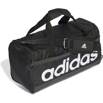 Adidas Essentials Linear Duffelbag M - schwarz/weiß Adidas Essentials Linear Duffelbag M - schwarz/weiß