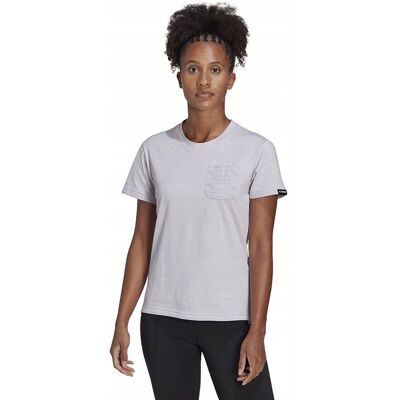 Adidas TX Pocket Tee HT7247 - Uniwersalna damska koszulka przez cały rok Adidas TX Pocket Tee HT7247 - Uniwersalna damska koszulka przez cały rok