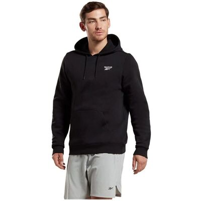 Reebok Svart Huvtröja - För Herr Reebok Svart Huvtröja - För Herr