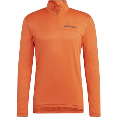 adidas Multi Half-Zip Πορτοκαλί Μακρυμάνικο Τοπ - Πεζοπορία & Αναρρίχηση adidas Multi Half-Zip Πορτοκαλί Μακρυμάνικο Τοπ - Πεζοπορία & Αναρρίχηση