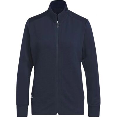 adidas Textured Full-Zip Jacke - Blau - Golf - Damen adidas Textured Full-Zip Jacke - Blau - Golf - Damen