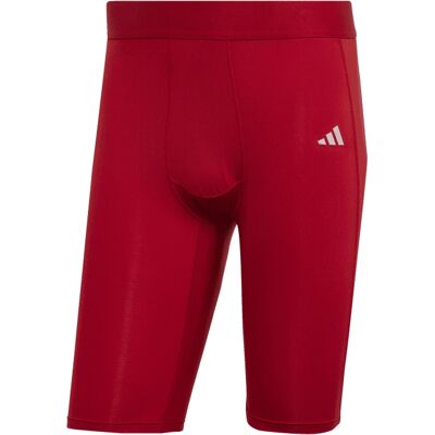 Adidas Techfit Kurze Tights - Rot - Ganzes Jahr - Training Adidas Techfit Kurze Tights - Rot - Ganzes Jahr - Training