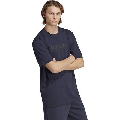 Koszulka Adidas IC9812 Granatowa Luźny Krój - Koszulka Koszulka Adidas IC9812 Granatowa Luźny Krój - Koszulka