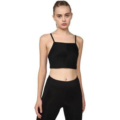 Reebok Damen Yoga Performance Rib Crop Top - Schwarz Reebok Damen Yoga Performance Rib Crop Top - Schwarz