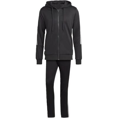Adidas Herren Schwarzer Trainingsanzug - 3-Streifen - Komfort für den ganzen Tag Adidas Herren Schwarzer Trainingsanzug - 3-Streifen - Komfort für den ganzen Tag