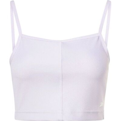 Reebok Performance Rib Crop Top - Lila - Kvinnor - Yoga - Speedwick Reebok Performance Rib Crop Top - Lila - Kvinnor - Yoga - Speedwick