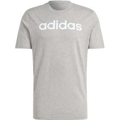 Adidas Essentials T-Shirt con Logo Lineare Ricamato - grigio (IC9277) Adidas Essentials T-Shirt con Logo Lineare Ricamato - grigio (IC9277)