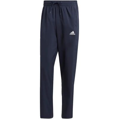 adidas AEROREADY Stanford Open Hem Broderad Small Logo Byxor - Herr - Blå adidas AEROREADY Stanford Open Hem Broderad Small Logo Byxor - Herr - Blå