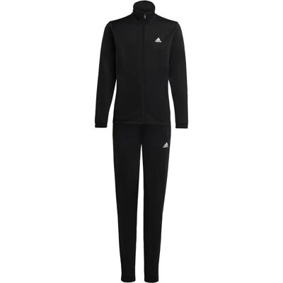 Adidas Kinder Essentials Großer Logo Trainingsanzug - Schwarz Adidas Kinder Essentials Großer Logo Trainingsanzug - Schwarz