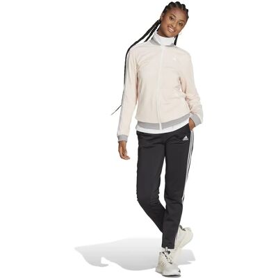 Trening adidas Essentials 3-Stripes pentru femei - Negru - Îmbrăcăminte sportivă Trening adidas Essentials 3-Stripes pentru femei - Negru - Îmbrăcăminte sportivă