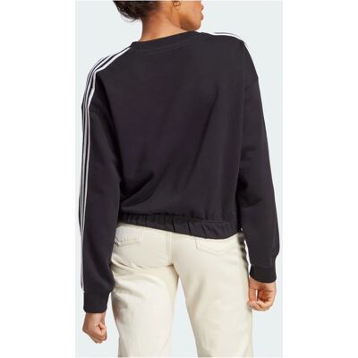 αθλητική φούτερ adidas Essentials 3-Stripes Crop - Μαύρο - Φούτερ αθλητική φούτερ adidas Essentials 3-Stripes Crop - Μαύρο - Φούτερ