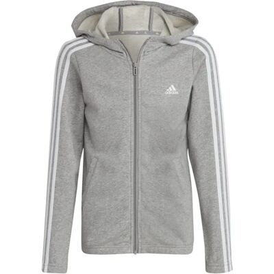 Adidas Grau Full-Zip Hoodie - Hoodie Adidas Grau Full-Zip Hoodie - Hoodie