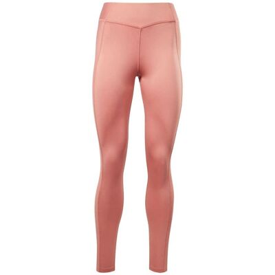 Reebok Leggins z wysokim stanem i żebrowaniem - Różowe - Kobiety Reebok Leggins z wysokim stanem i żebrowaniem - Różowe - Kobiety