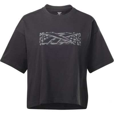 Reebok Training Essentials Graphic T-shirt - Zwart - Vrouw Reebok Training Essentials Graphic T-shirt - Zwart - Vrouw