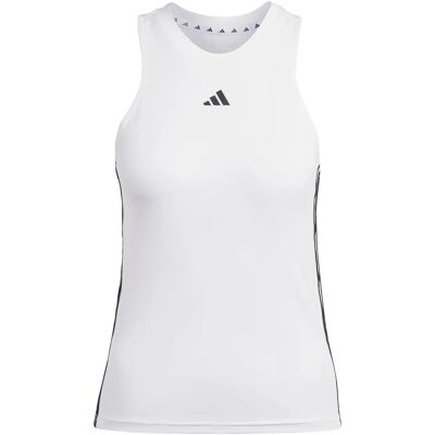 adidas AEROREADY Train Essentials Regular 3-Stripes Tank Top - Womens - White adidas AEROREADY Train Essentials Regular 3-Stripes Tank Top - Womens - White