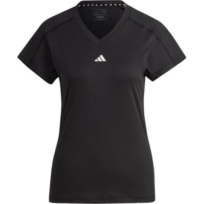 adidas HN5543 Schwarzes V-Ausschnitt T-Shirt - Fitness & Training adidas HN5543 Schwarzes V-Ausschnitt T-Shirt - Fitness & Training