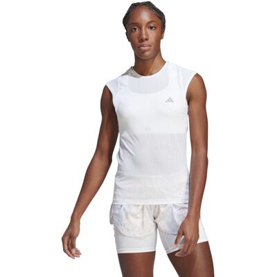 adidas Fast Modell - Weiß Slim Fit T-Shirt adidas Fast Modell - Weiß Slim Fit T-Shirt