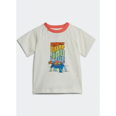 Koszulka Graficzna dla Dzieci adidas - Biała Koszulka Graficzna dla Dzieci adidas - Biała