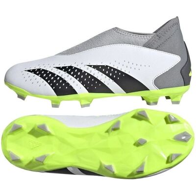 Dziecięce buty piłkarskie Adidas Predator Accuracy 3 LL - Szary/Biały Dziecięce buty piłkarskie Adidas Predator Accuracy 3 LL - Szary/Biały