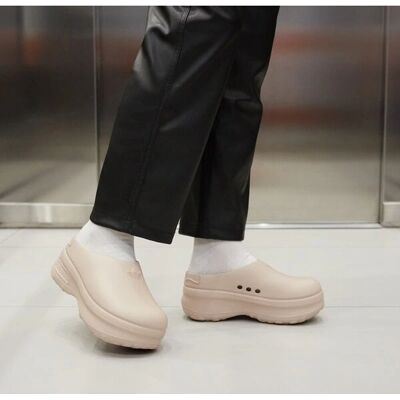 Adidas Adifoam Stan Smith Mule - taupe merveilleux - Publicité Adidas Adifoam Stan Smith Mule - taupe merveilleux - Publicité