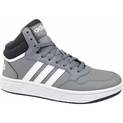 Adidas Herren Graue Hoops Mid Schuhe - Basketballsneaker Adidas Herren Graue Hoops Mid Schuhe - Basketballsneaker