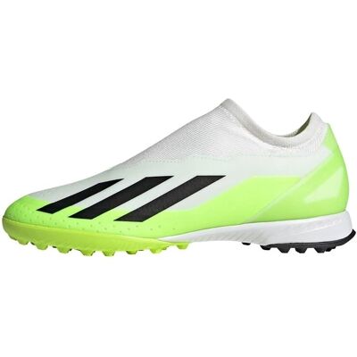 Adidas X Crazyfast.3 Laceless Turf Voetbalschoenen - Wit Adidas X Crazyfast.3 Laceless Turf Voetbalschoenen - Wit
