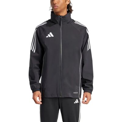 Veste imperméable adidas Tiro 24 Noire - Vêtements de football - Publicité Veste imperméable adidas Tiro 24 Noire - Vêtements de football - Publicité