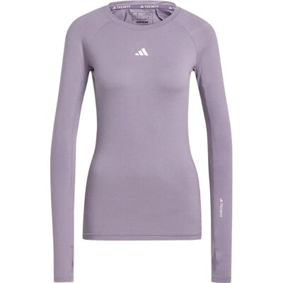 adidas Techfit Långärmad Tränings-Topp - Kvinna - Lila adidas Techfit Långärmad Tränings-Topp - Kvinna - Lila