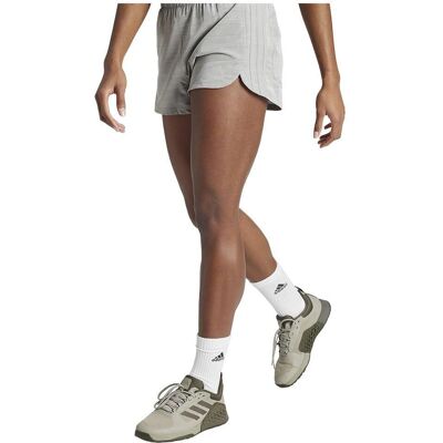 adidas Pacer Training 3-Strepen Shorts - Grijs adidas Pacer Training 3-Strepen Shorts - Grijs