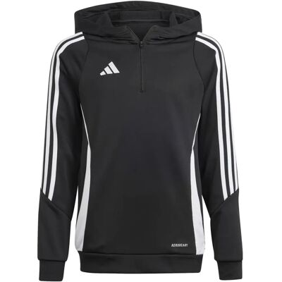 adidas Czarny Tiro 24 Bluza z Kapturem - Dla Dzieci adidas Czarny Tiro 24 Bluza z Kapturem - Dla Dzieci