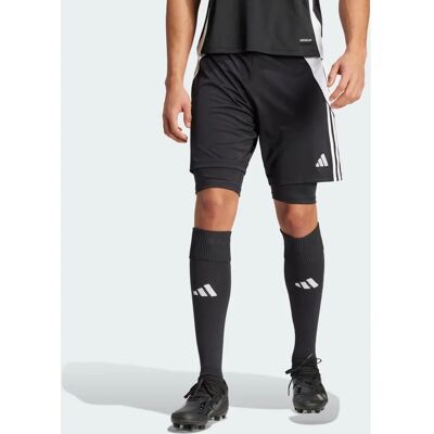 adidas Short de entraînement Tiro 24 2-en-1 - Noir - Short - Publicité adidas Short de entraînement Tiro 24 2-en-1 - Noir - Short - Publicité