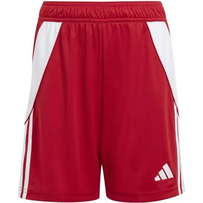 adidas Tiro 24 dziecięce spodenki do piłki nożnej - Czerwony/Biały adidas Tiro 24 dziecięce spodenki do piłki nożnej - Czerwony/Biały