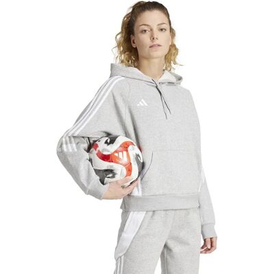 Adidas Tiro 24 IR7509 Damen Kapuzenpullover - Grau Adidas Tiro 24 IR7509 Damen Kapuzenpullover - Grau