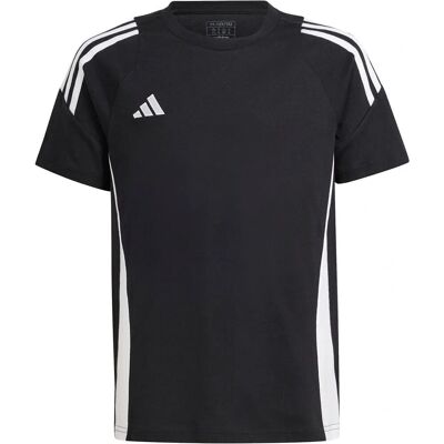 Koszulka Adidas Tiro 24 Sweat - Dzieci, Czarny/Biały, Regularny krój Koszulka Adidas Tiro 24 Sweat - Dzieci, Czarny/Biały, Regularny krój