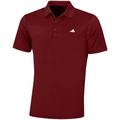 Polera de golf Adidas 2024 Performance Burdeos con estiramiento - Polo de golf Polera de golf Adidas 2024 Performance Burdeos con estiramiento - Polo de golf